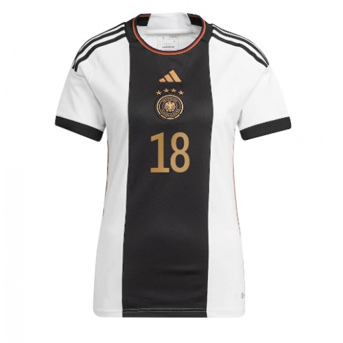 Tyskland Jonas Hofmann #18 Hjemmedrakt Kvinner VM 2022 Kortermet Tyskland Jonas Hofmann #18 Hjemmedrakt Kvinner VM 2022 Kortermet